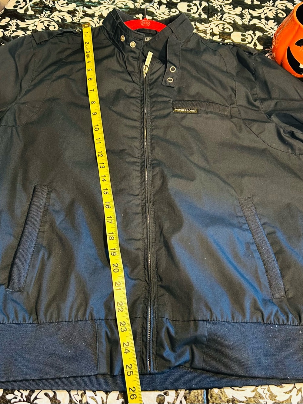 Members Only Navy Zip-Front Bomber Jacket - Picture 9 of 9